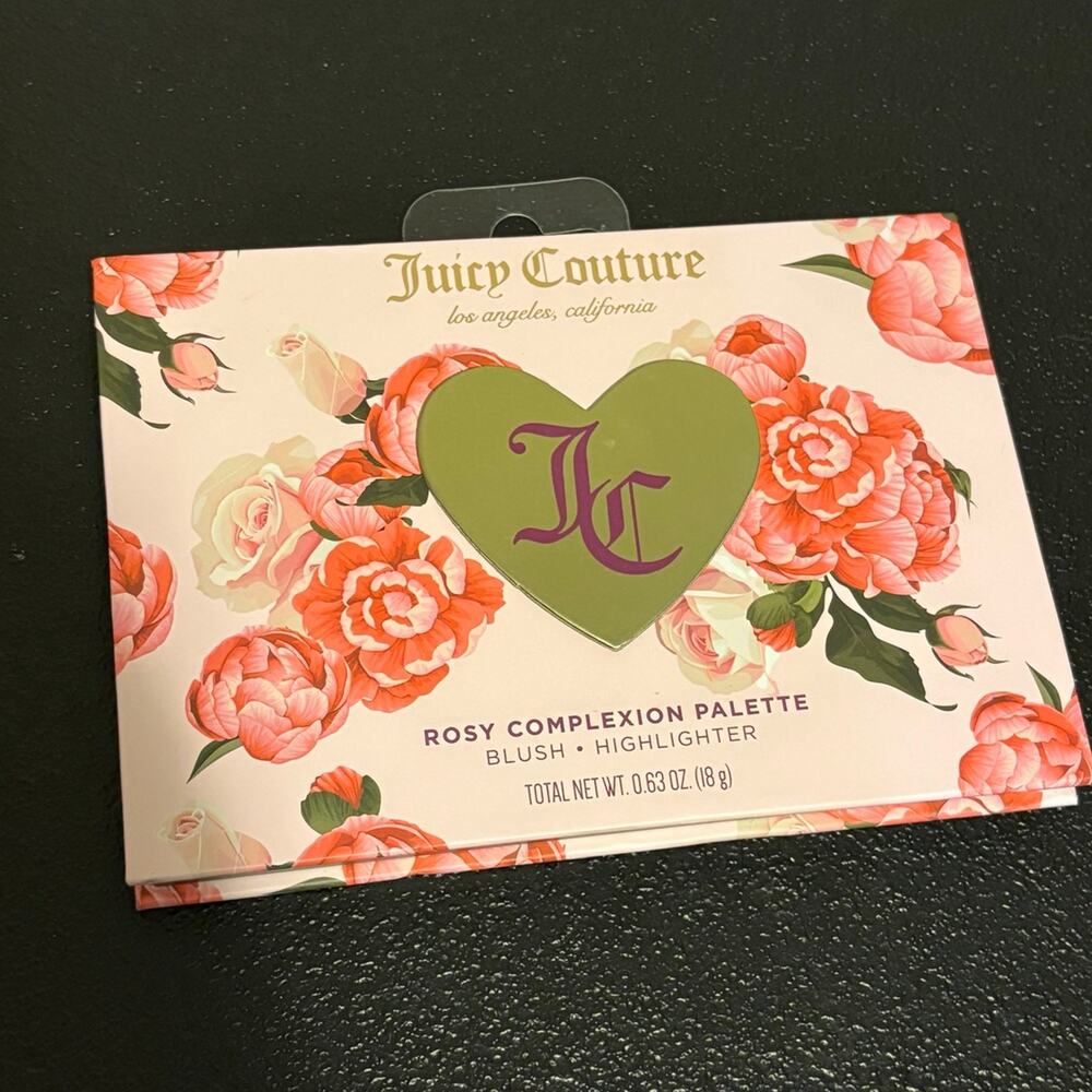 NWT Juicy Couture Rosy Complexion Blush & Highlighter Palette - 6 Colors